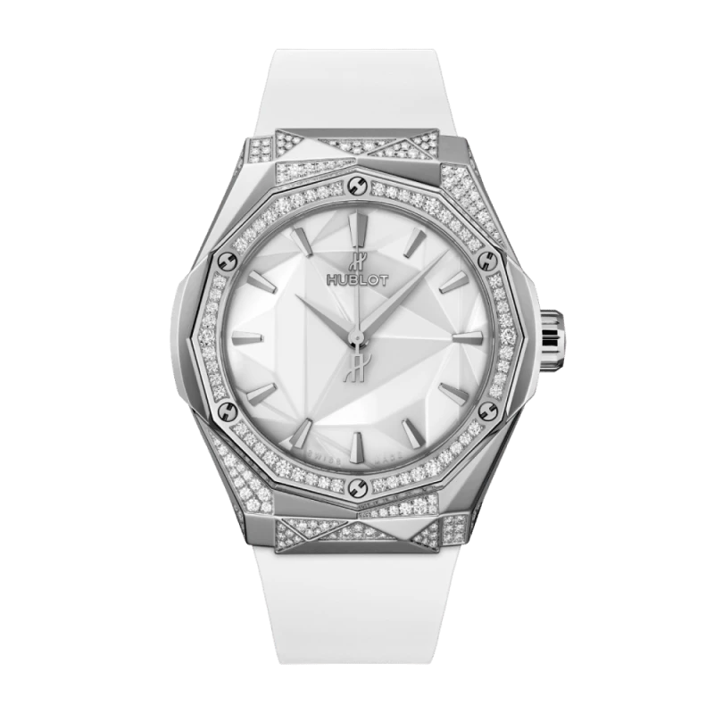 Hublot Classic Fusion Orlinski Titanium Weiß Pavé