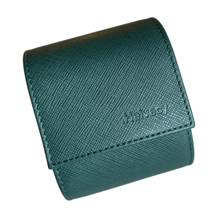 Helvecy Green leather case - 1 watch