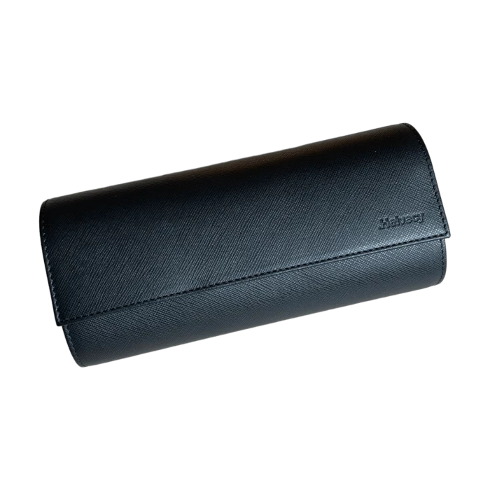 Helvecy Lederetui schwarz - 3 Uhren