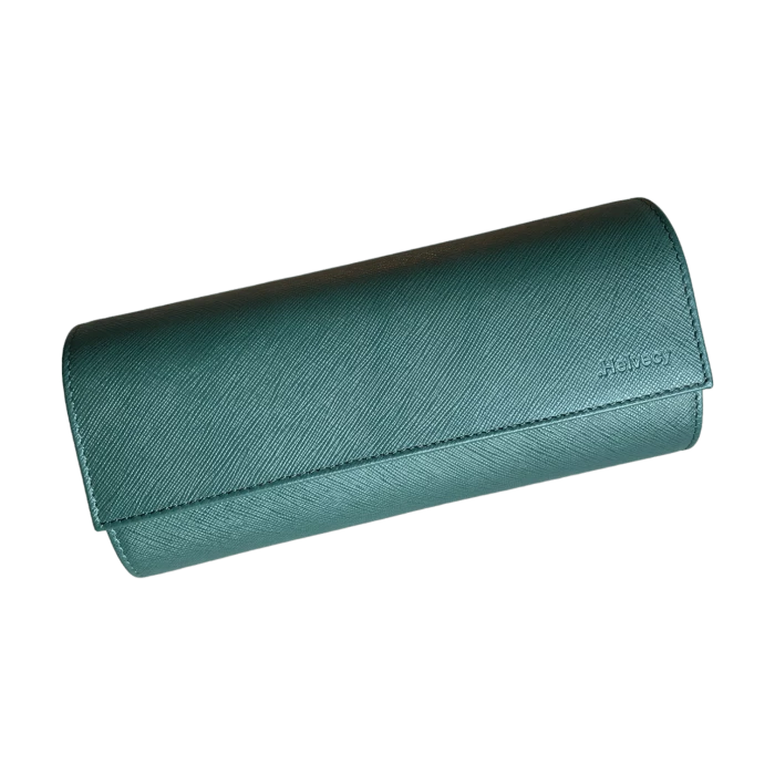 Custodia in pelle Helvecy Green - 3 orologi