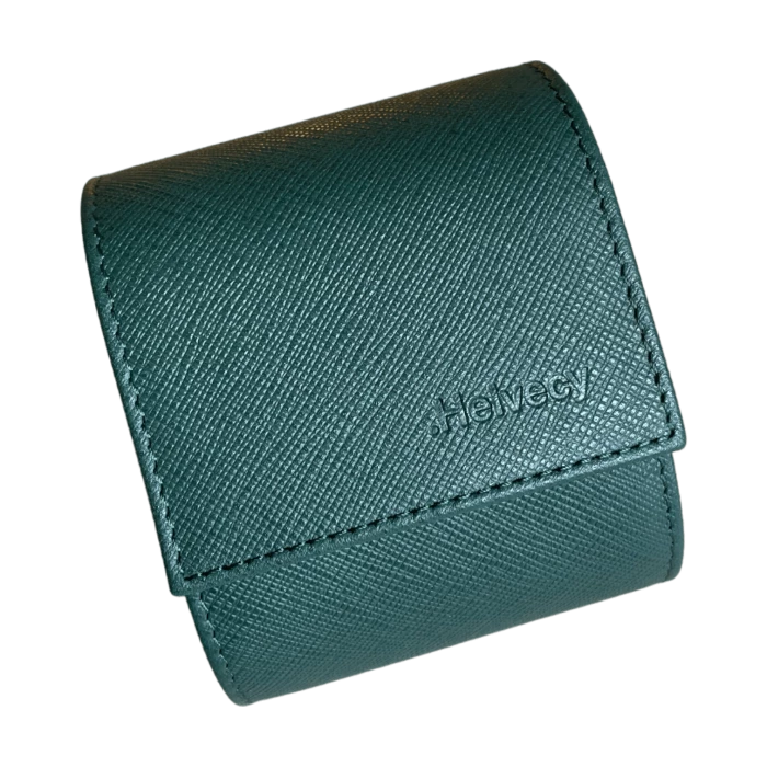Custodia in pelle Helvecy Green - 1 orologio
